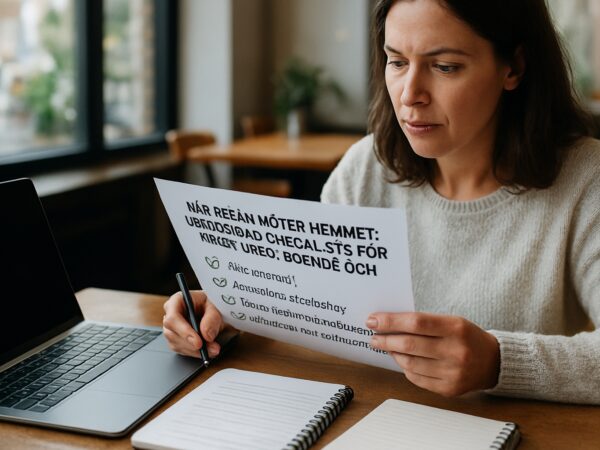 När resan möter hemmet: uppdaterad checklista för trygg vård, boende och energi